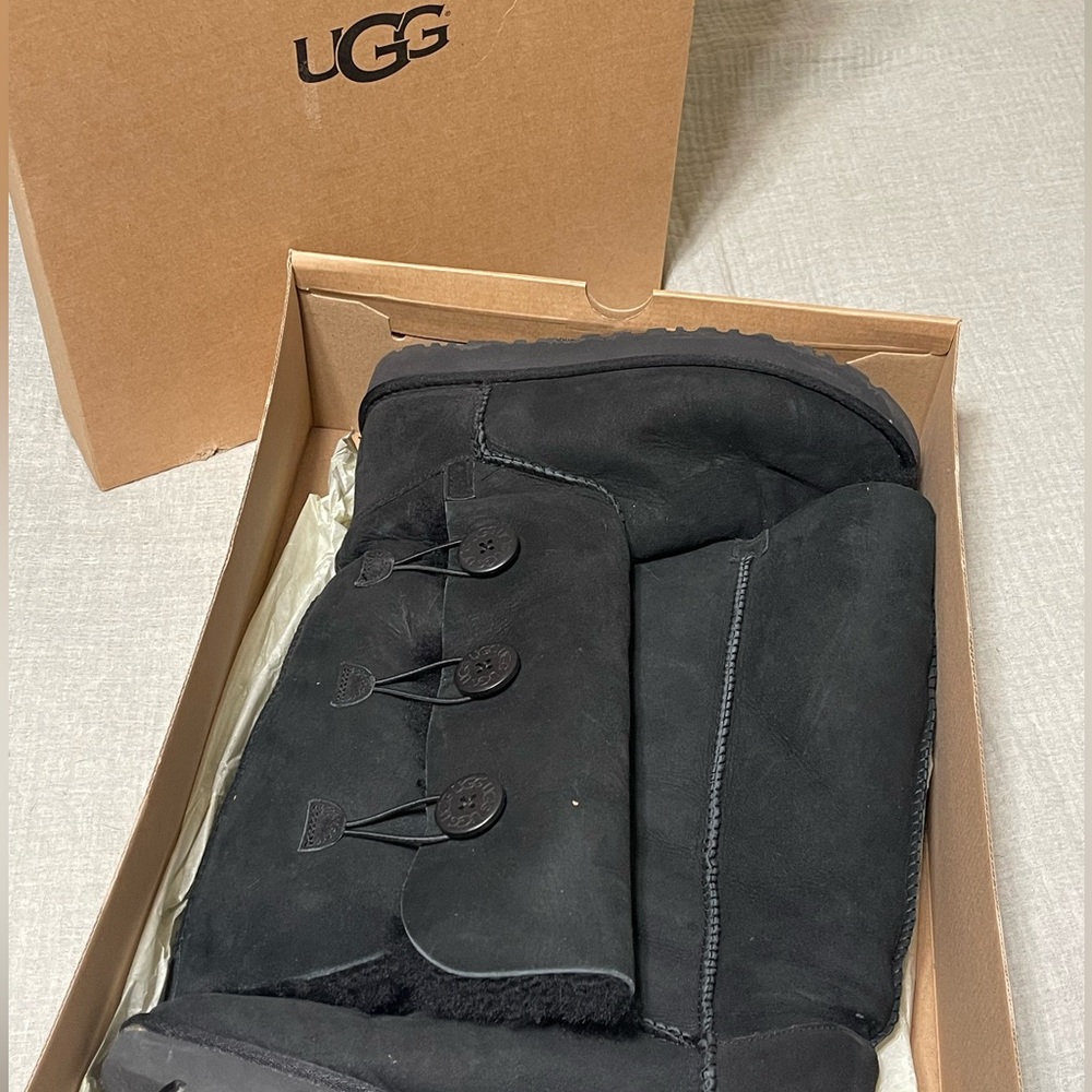 UGG® Bailey Suede Button Triplet II Tall Boots